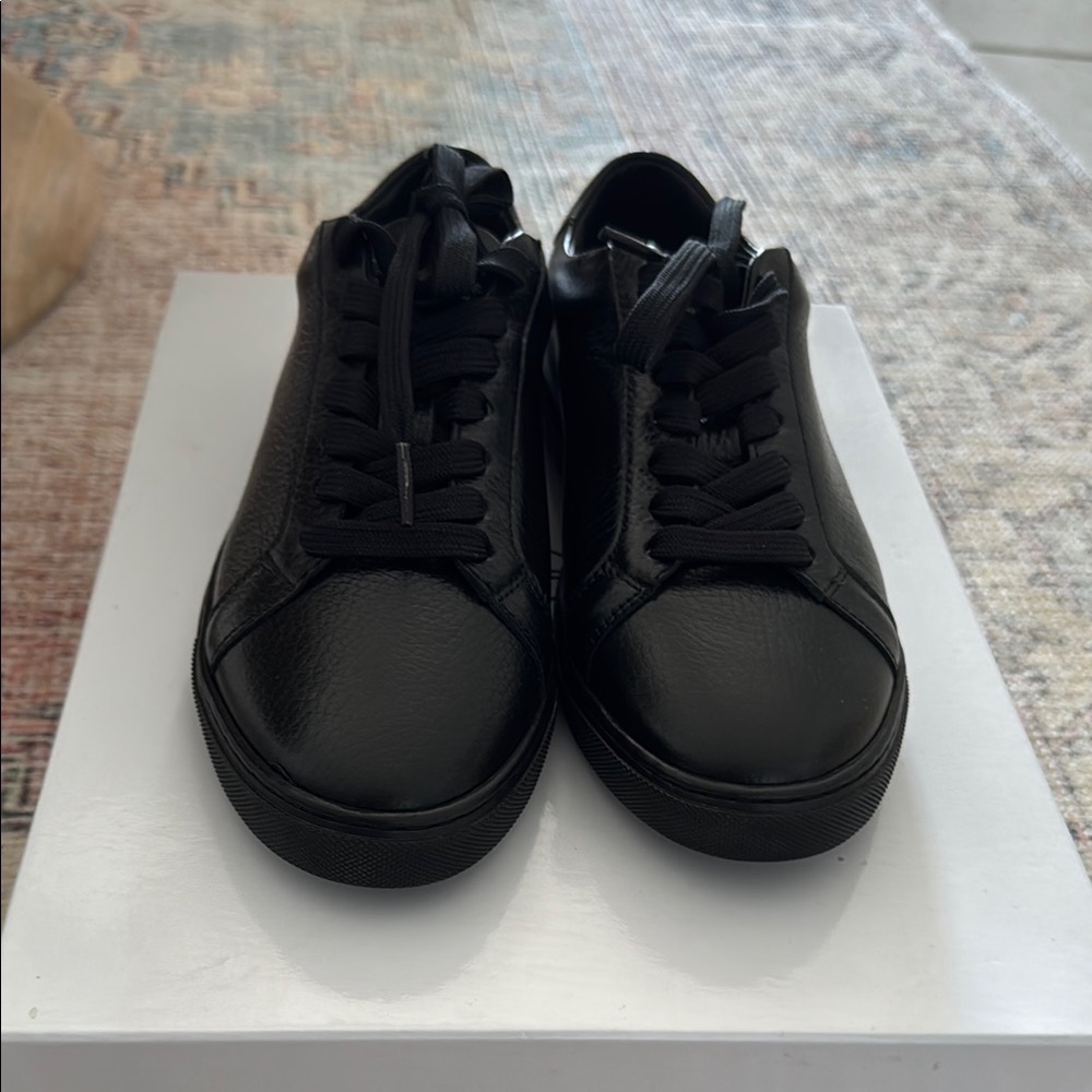 Anine Bing Liane Black Leather Sneakers